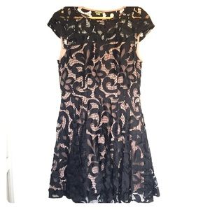 {tl} the letter Black lace dress size M